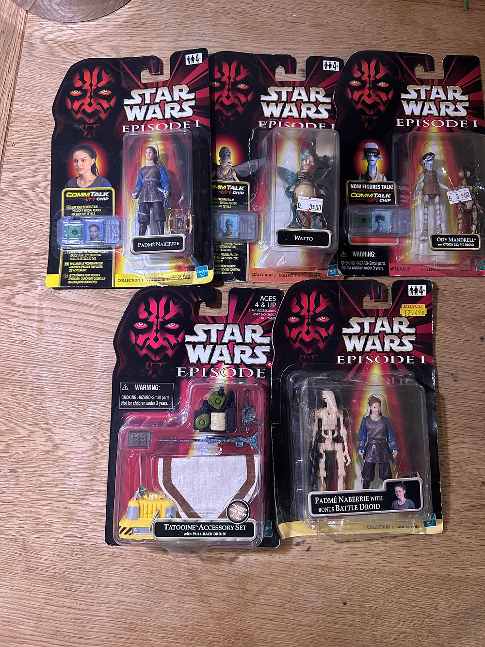 Lot 202: A Collection of Star Wars Episode I Hasbro Action Figures and Accessories
