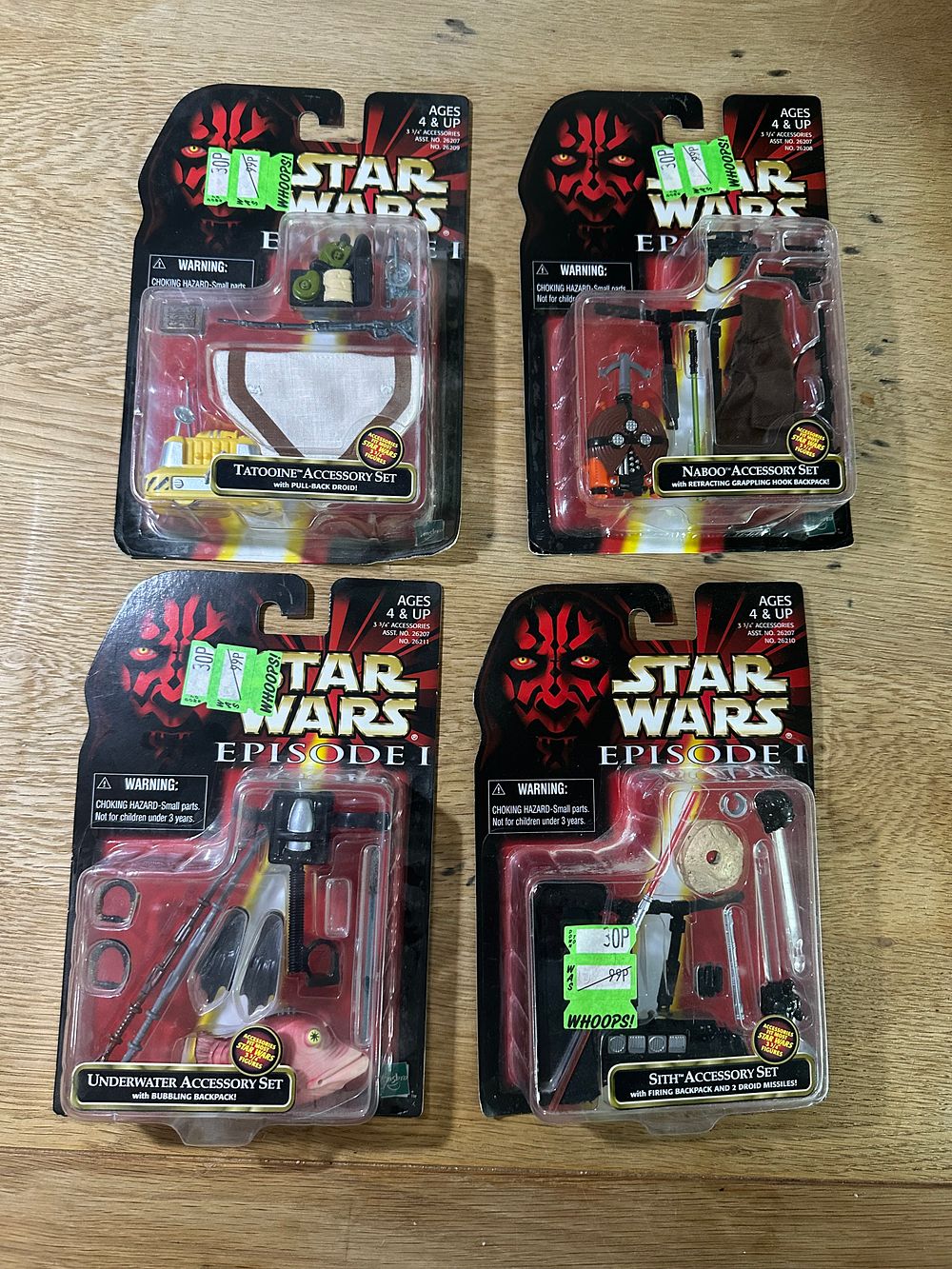 Lot 203: A Collection of Star Wars Episode I Action Figure Accessory Sets by Hasbro