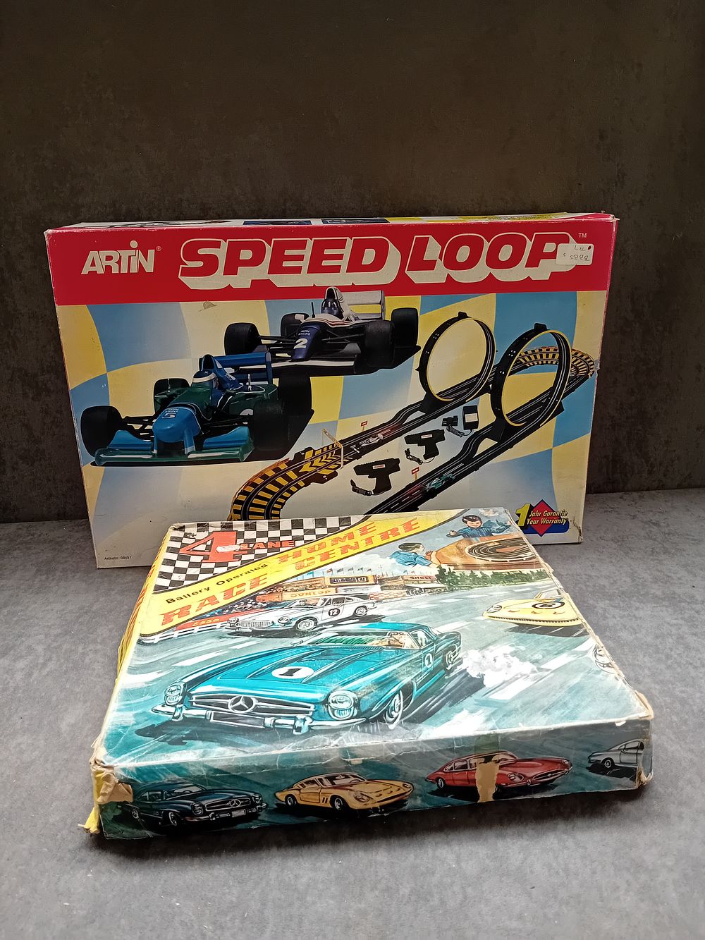 Lot 275: Lot of 2 Vintage Racing Games  1 ARTIN...