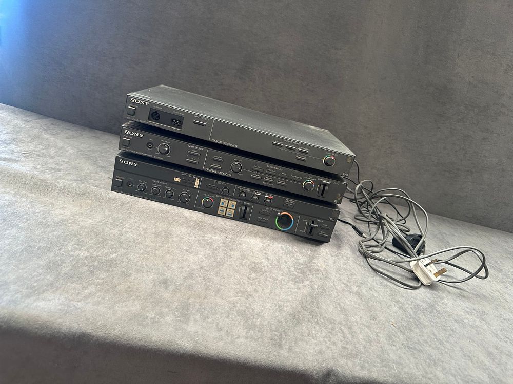 Lot 658: A Trio of Sony Video Processing Units Models XV-T600, XV-T500, and XV-C700