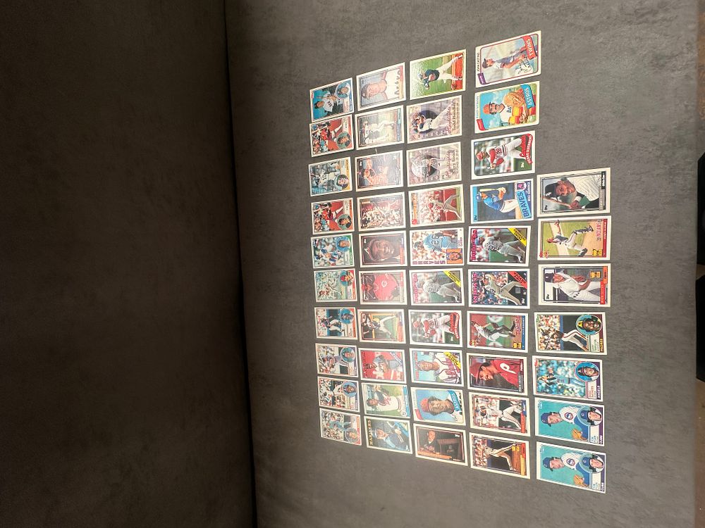 Lot 32: An Assortment of approximately 57 Topps Baseball Trading Cards including Sammy Sosa Rookie Card, c. 1978-1992