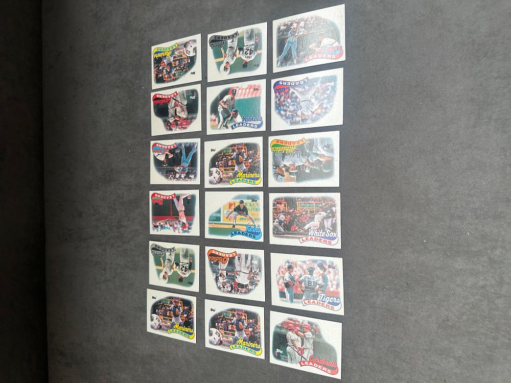 Lot 36: 18 1991 Topps Baseball Cards League Leaders Subset