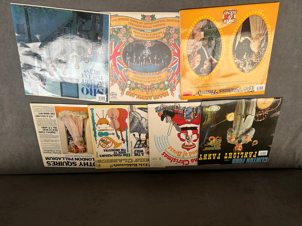 Lot 493: An Assortment of Vintage Vinyl LP Records Featuring Brass Band and Light Entertainment Titles