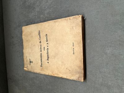 1941 Third Reich German Foreign Office White Book Documents Concerning the Conflict with 