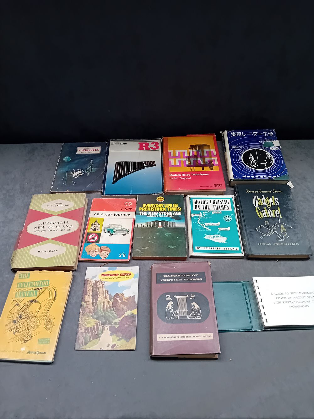 Lot 720: A Collection of 14 Vintage Technical, Historical, and Travel Manuals, Mid-20th Century