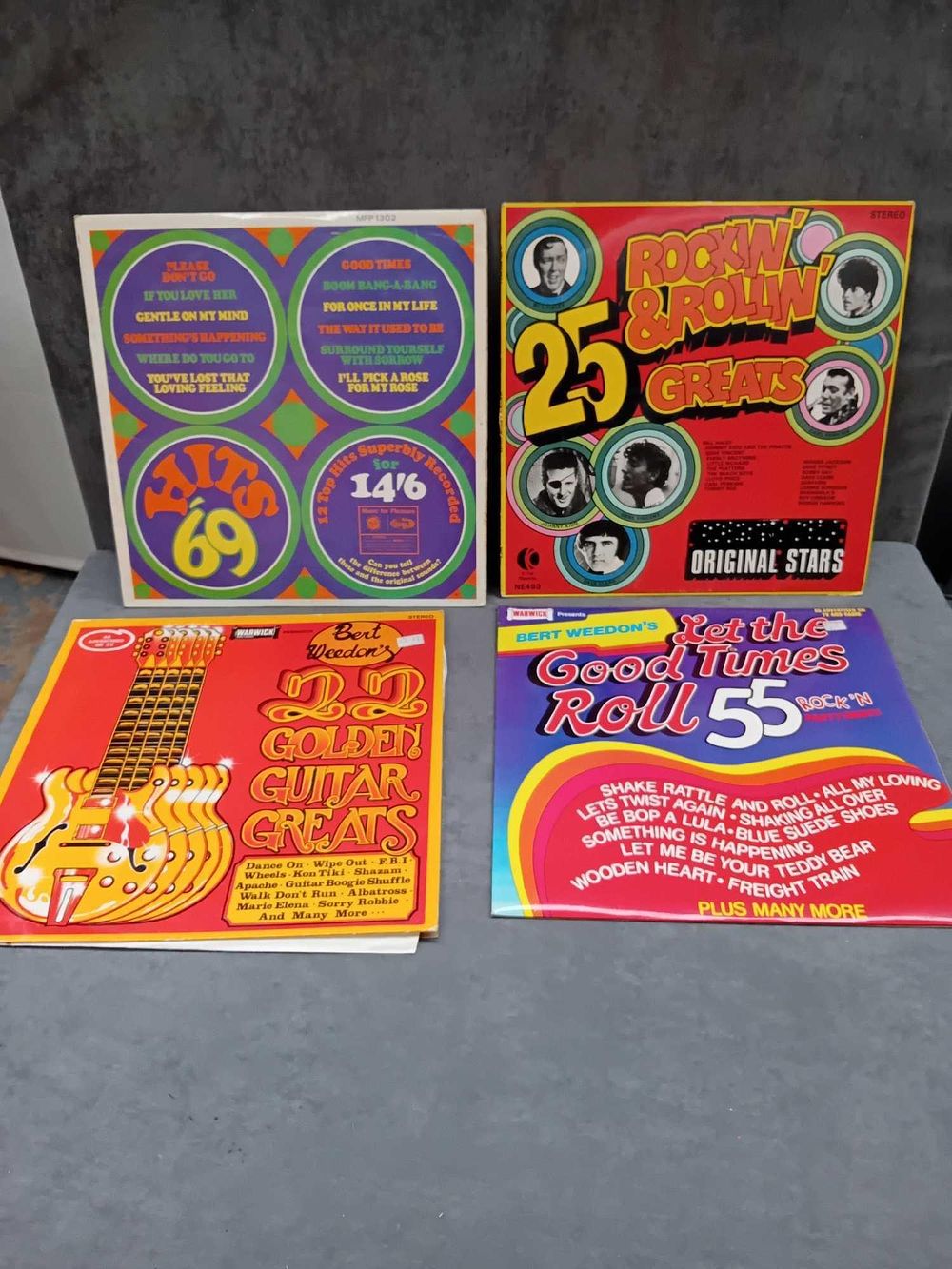 Lot 910: 8 x rock and roll vinyls as pictured