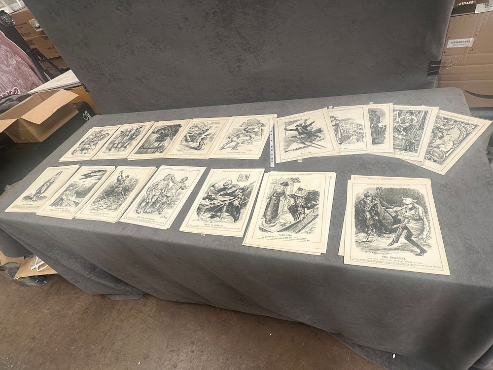 Lot 526: A Collection of Original Punch Magazine Full Page Cartoons 1908-1916