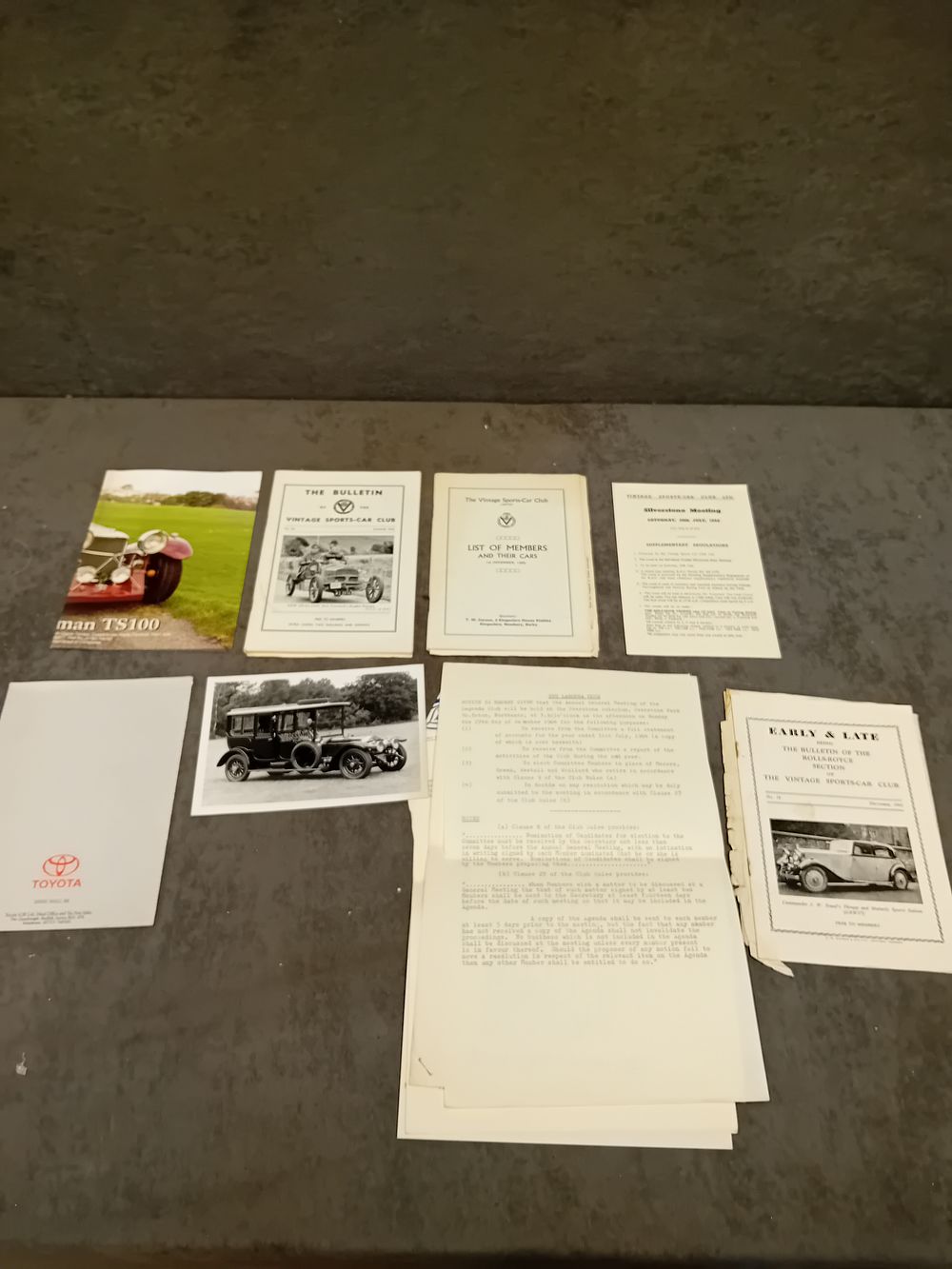Lot 532: A Collection of British Automotive Club Ephemera and Publications, circa 1962-1966