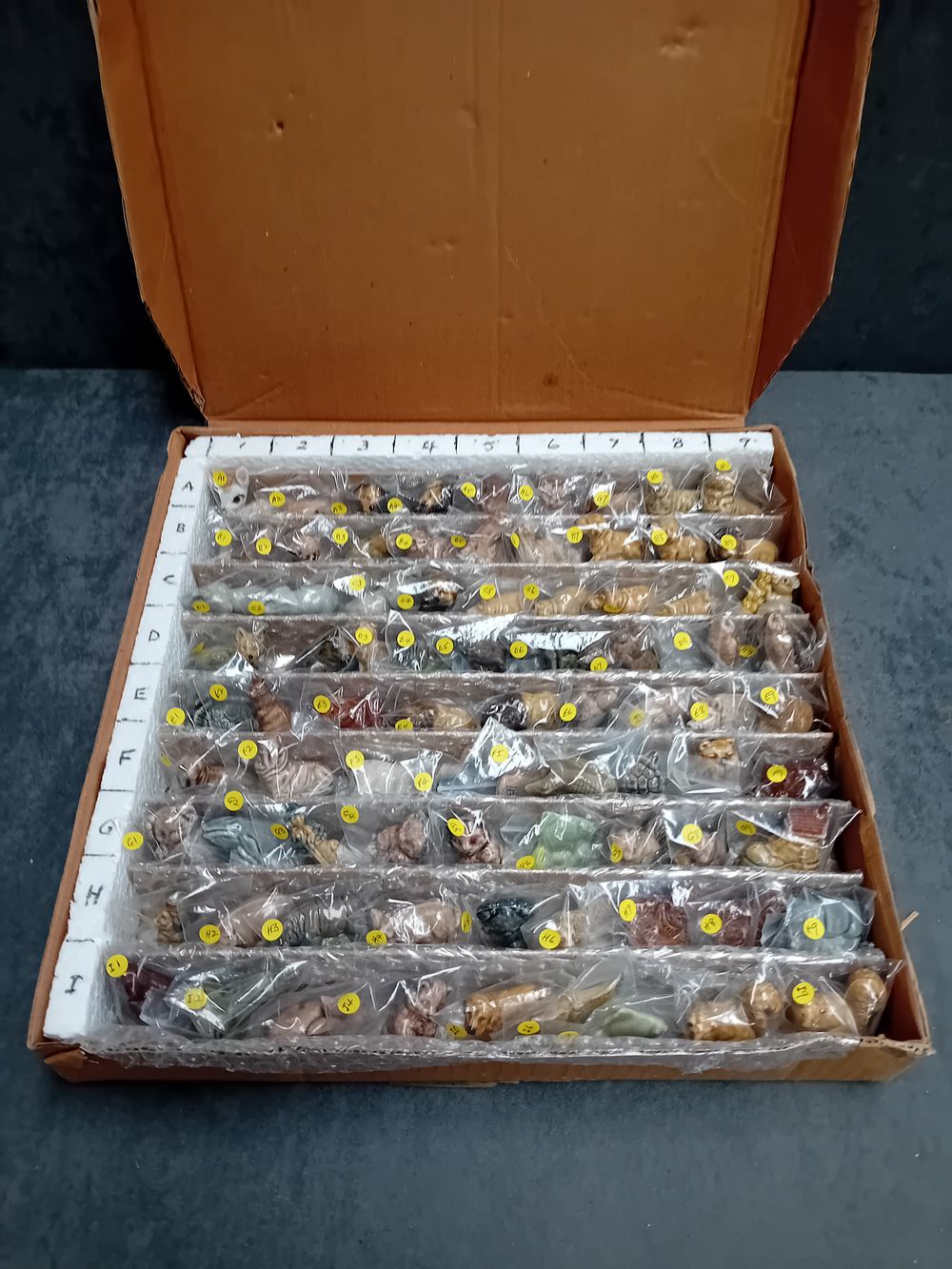 Lot 626: 81 Vintage Wade Whimsies in order, 1971-1993 mainlys...