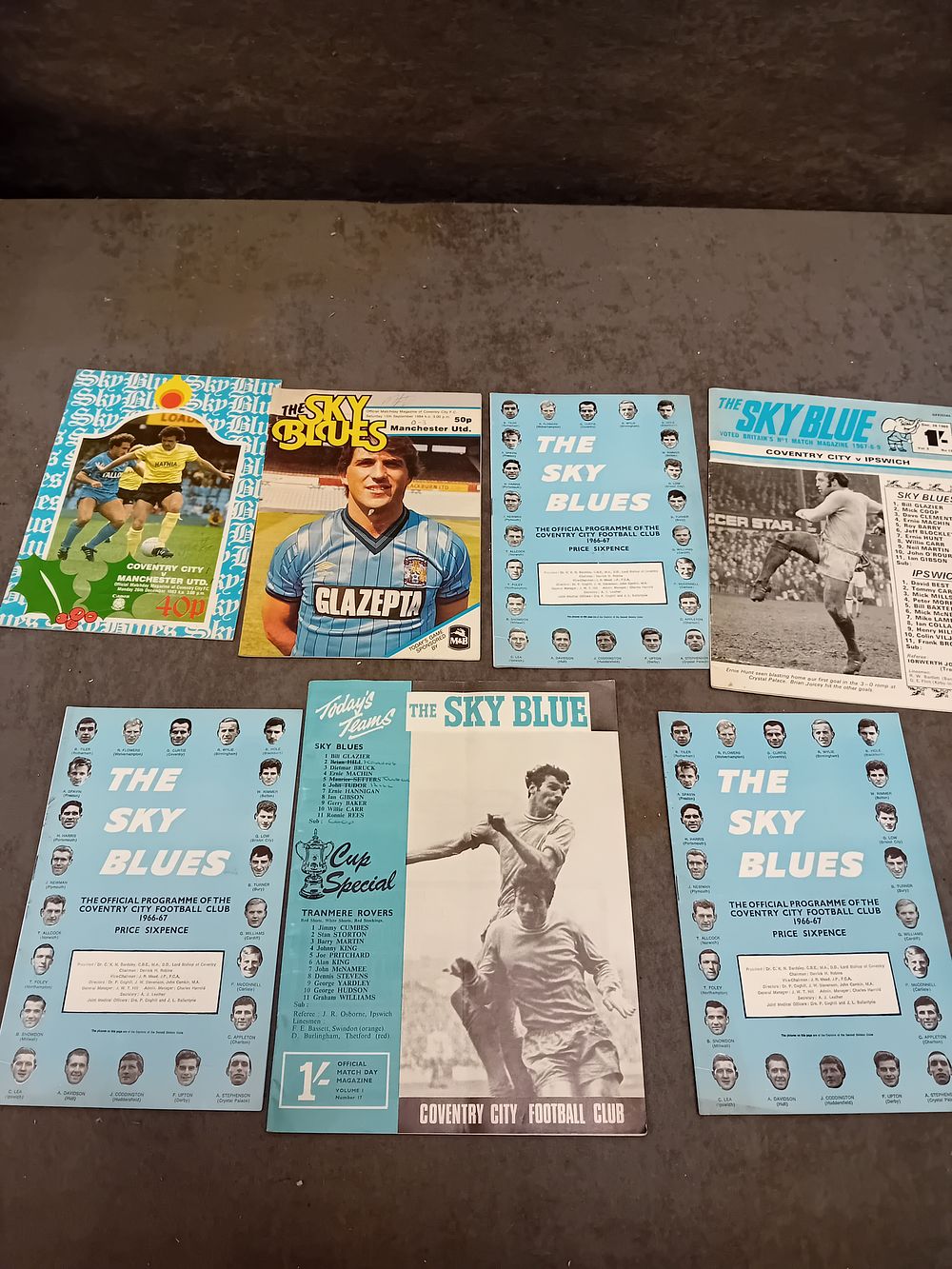 Lot 646: A Collection of Vintage Coventry City Football Club Matchday Programs and Magazines