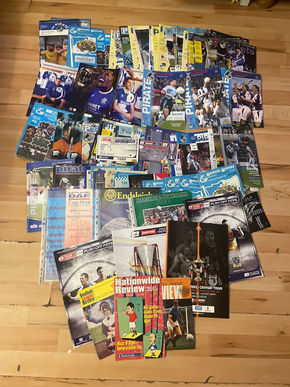 Lot 692: Huge mixed lot of Bristol rovers match day...