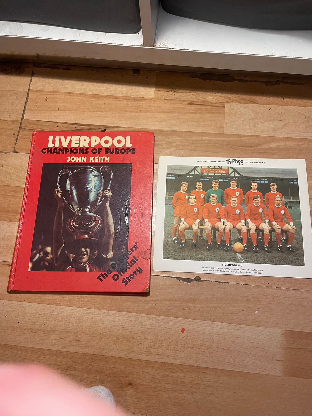 Lot 697: Liverpool champions of Europe the player’s official story and photo card of the team