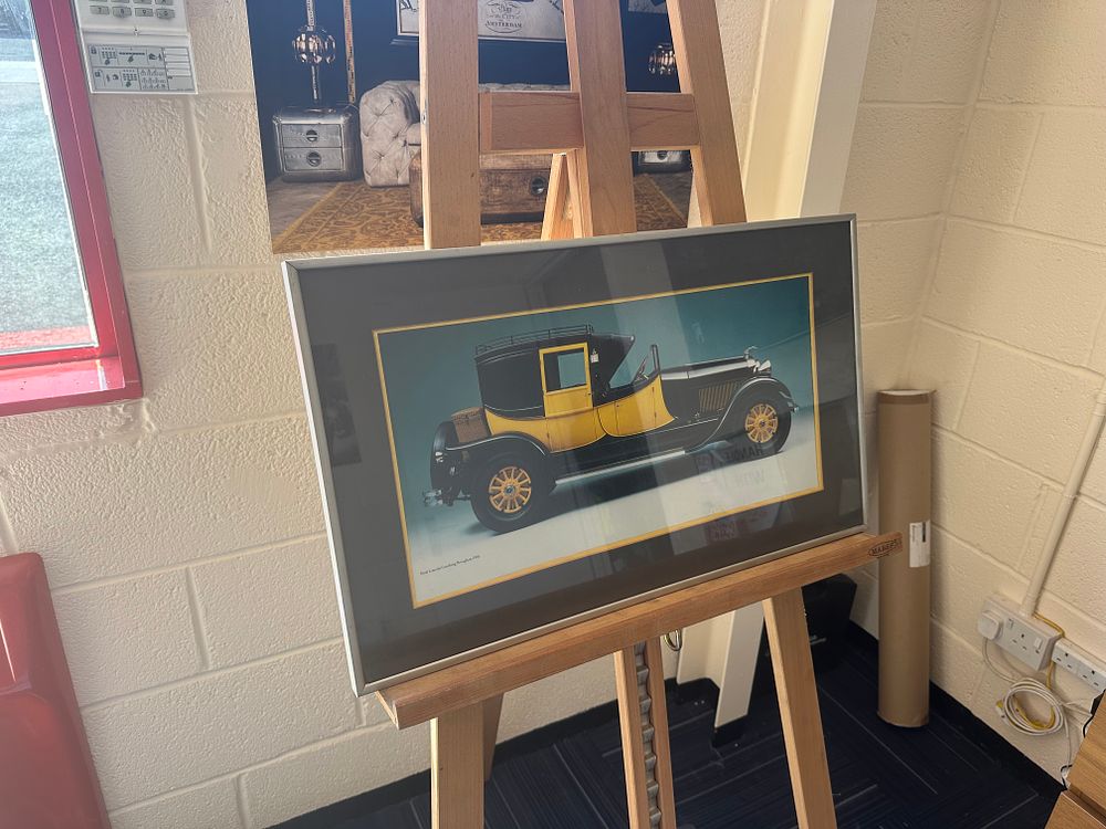 Lot 349: A Framed Photomechanical Print of a 1926 Ford Lincoln Coaching Brougham