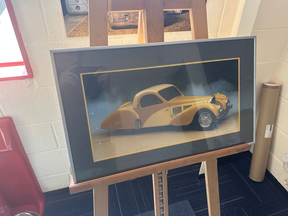 Lot 356: Bugatti Atalante Coupé 1937, Framed Colour Photograph