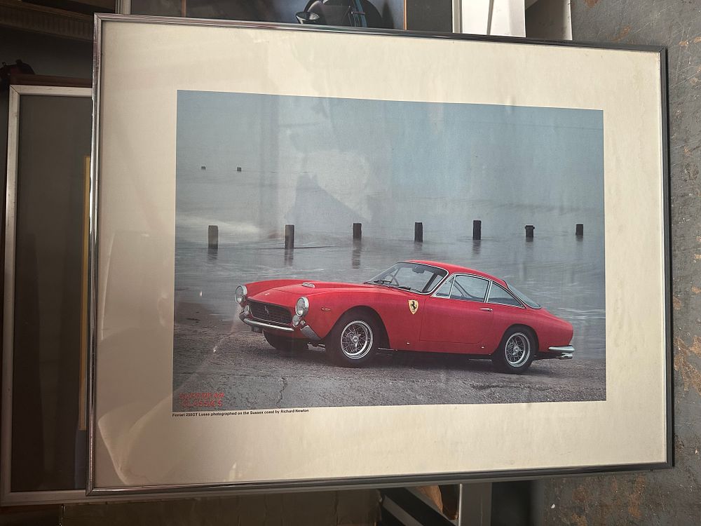 Lot 358: Richard Newton, Ferrari 250 GT Lusso, Supercar Classics Colour Print