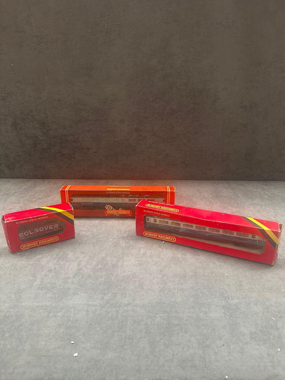 Lot 312: Three Hornby Railways 00 Gauge Model Railway Rolling Stock Items