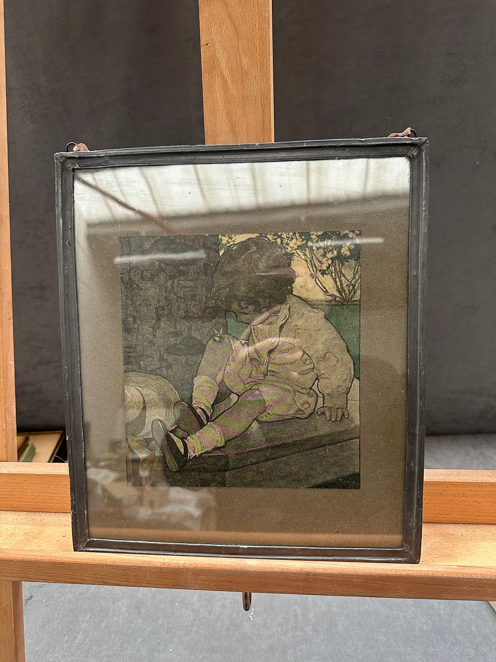 Lot 373: Honor Dobbs 'Child with Bee on Knee' (Signed)