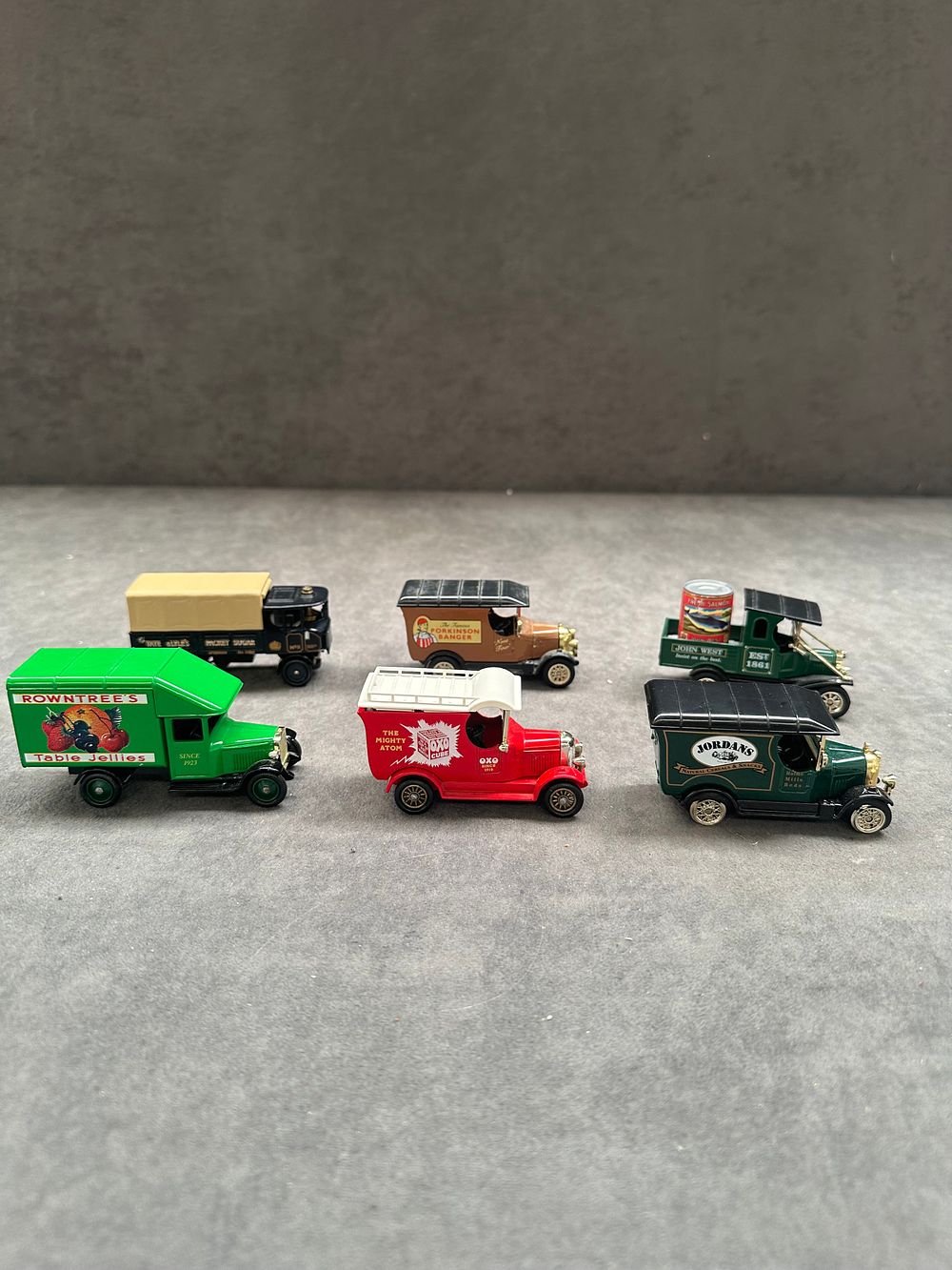 Lot 135: A Collection of six die-cast promotional delivery vehicles