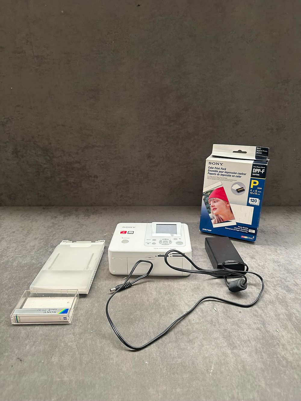 Lot 344: Sony Digital Photo Printer Model DPP-FP65 with Accessories