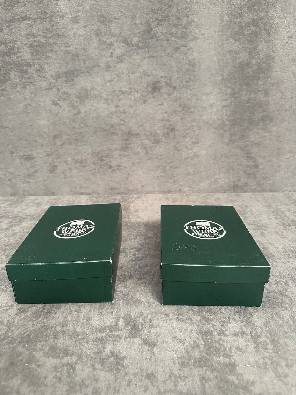 Lot 421: A Set of Thomas Webb International Crystal Champagne Flutes with Presentation Boxes