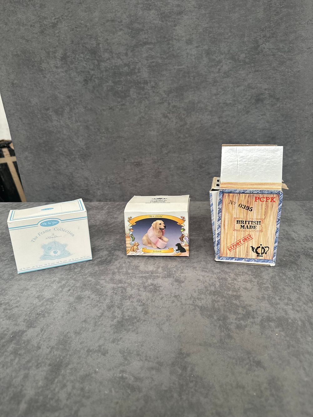 Lot 356: A Trio of Collectable Figurines including Cardew Design Novelty Teapot and Me to You Frame