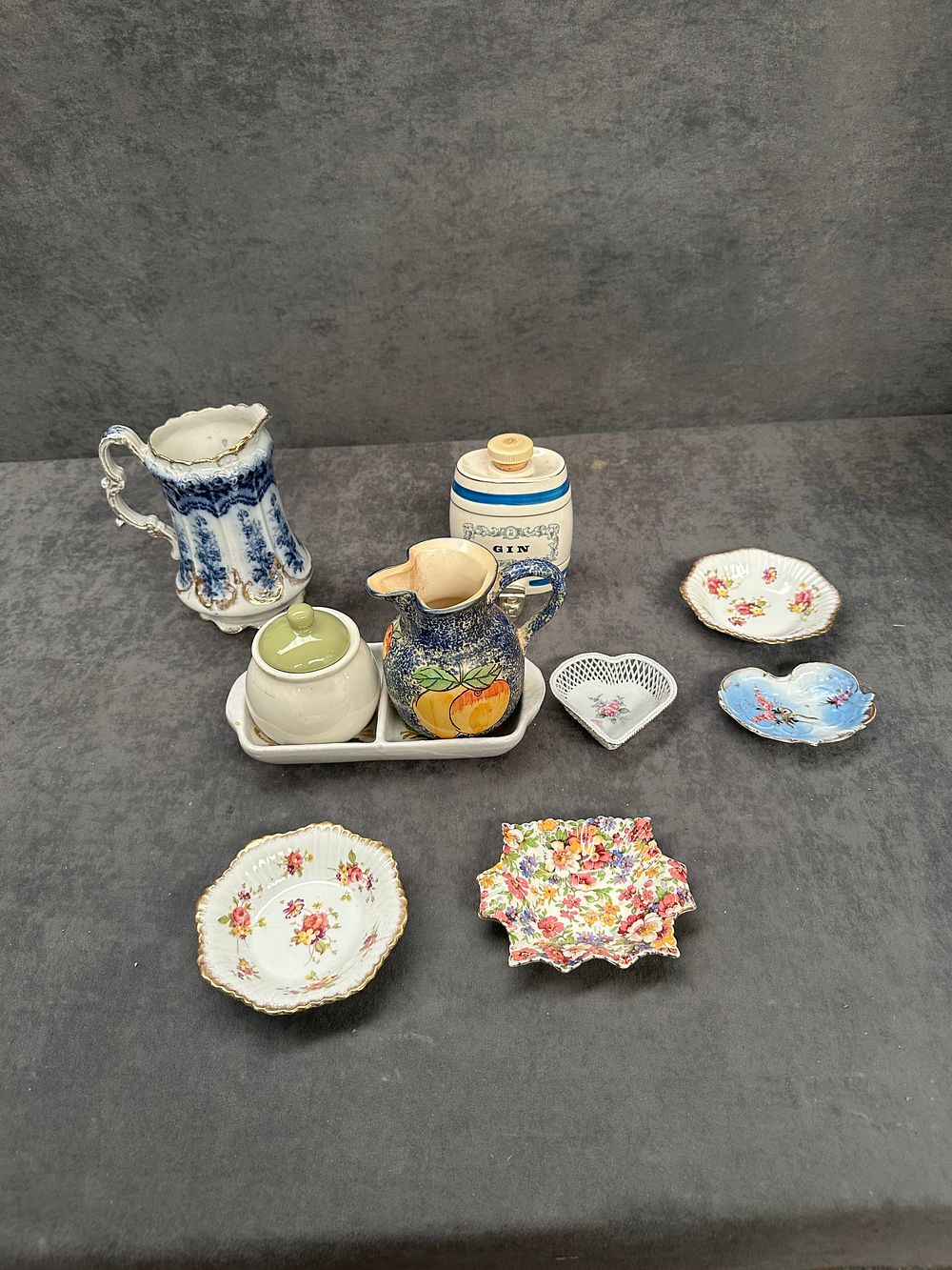 Lot 450: An Assortment of Decorative Miniature Ceramics and Tableware