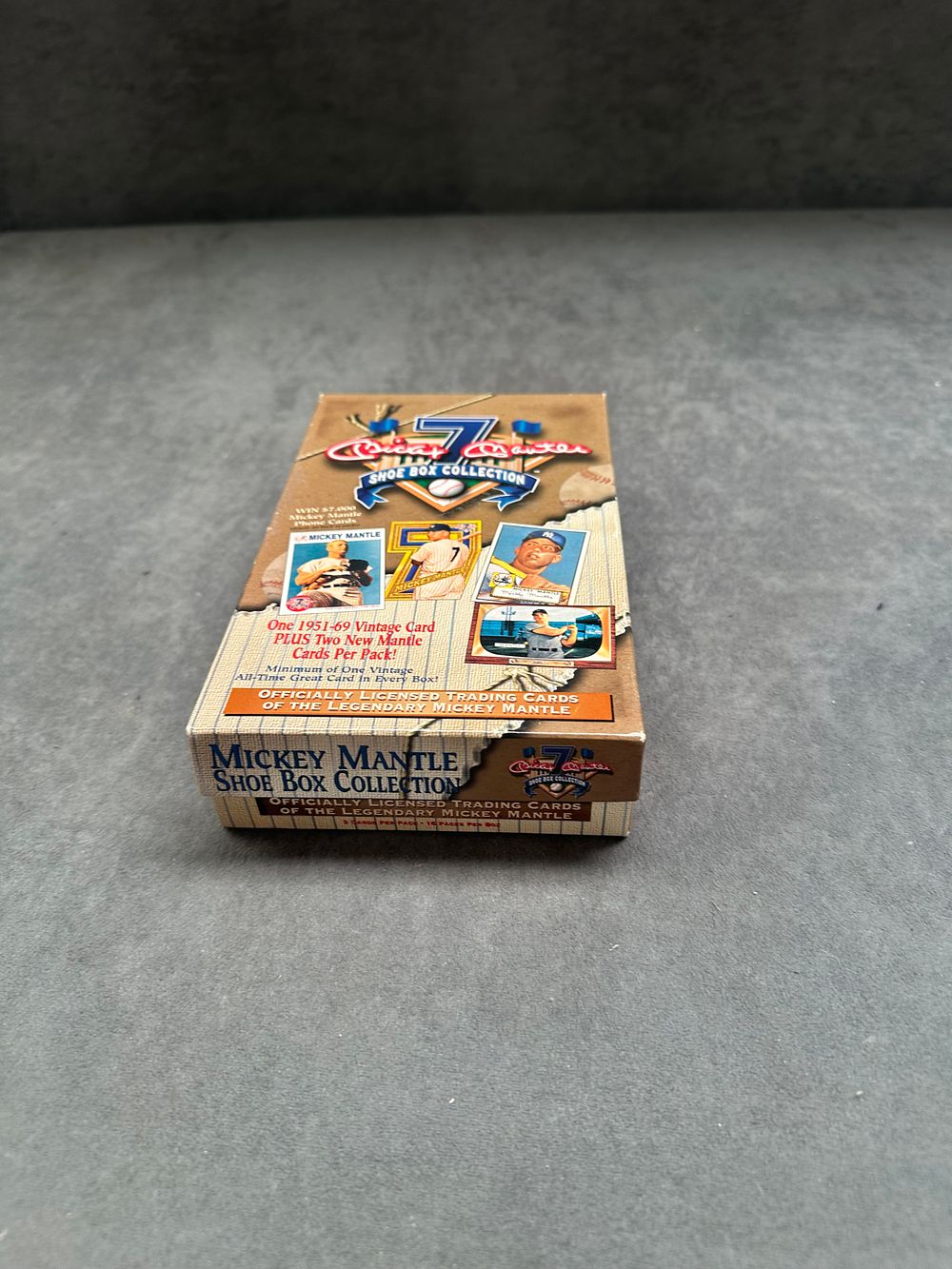 Lot 266: 1997 Classic Mickey Mantle Shoe Box Collection Trading Card Set