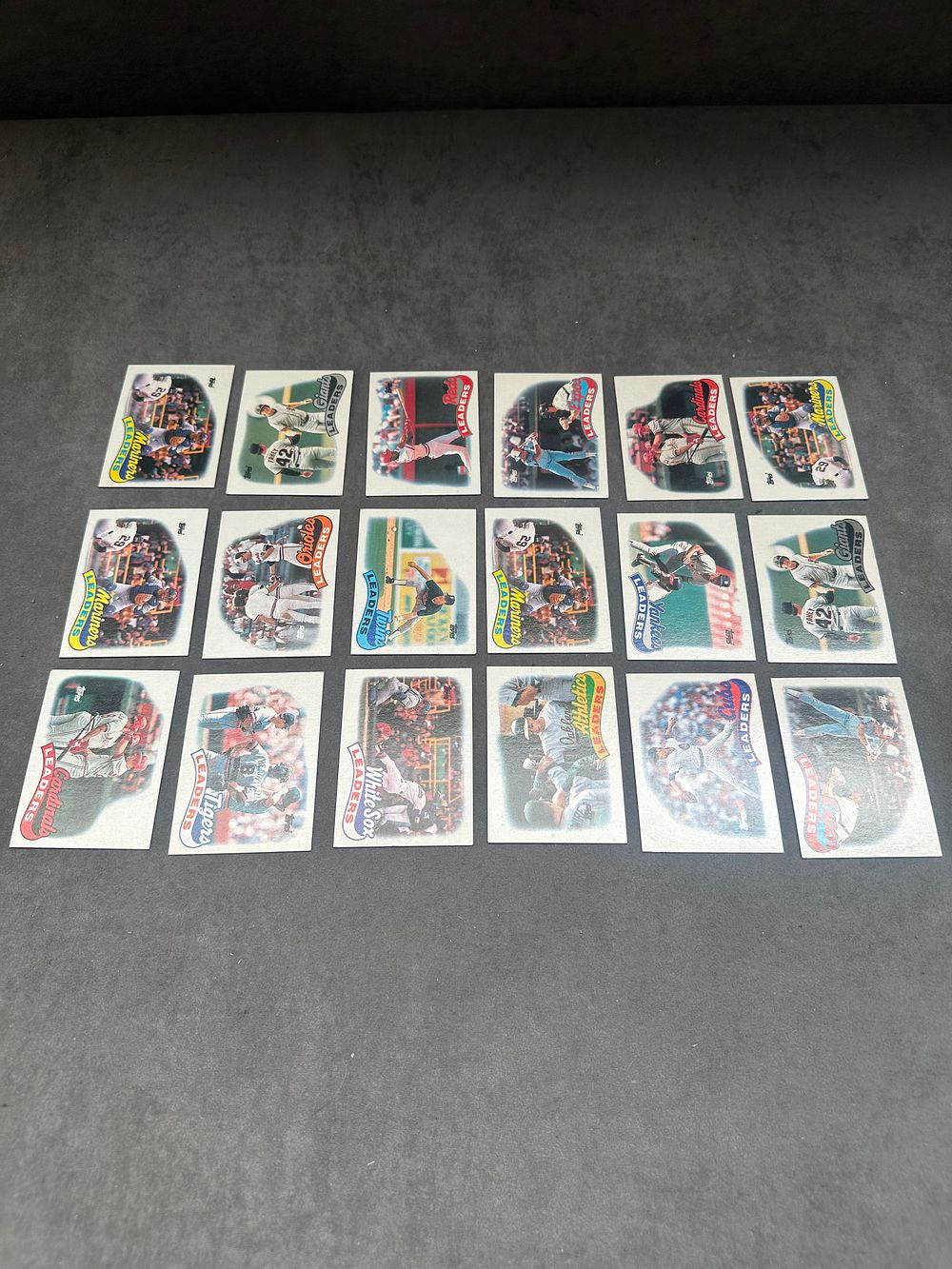 Lot 274: 18 1991 Topps Baseball Cards League Leaders Subset