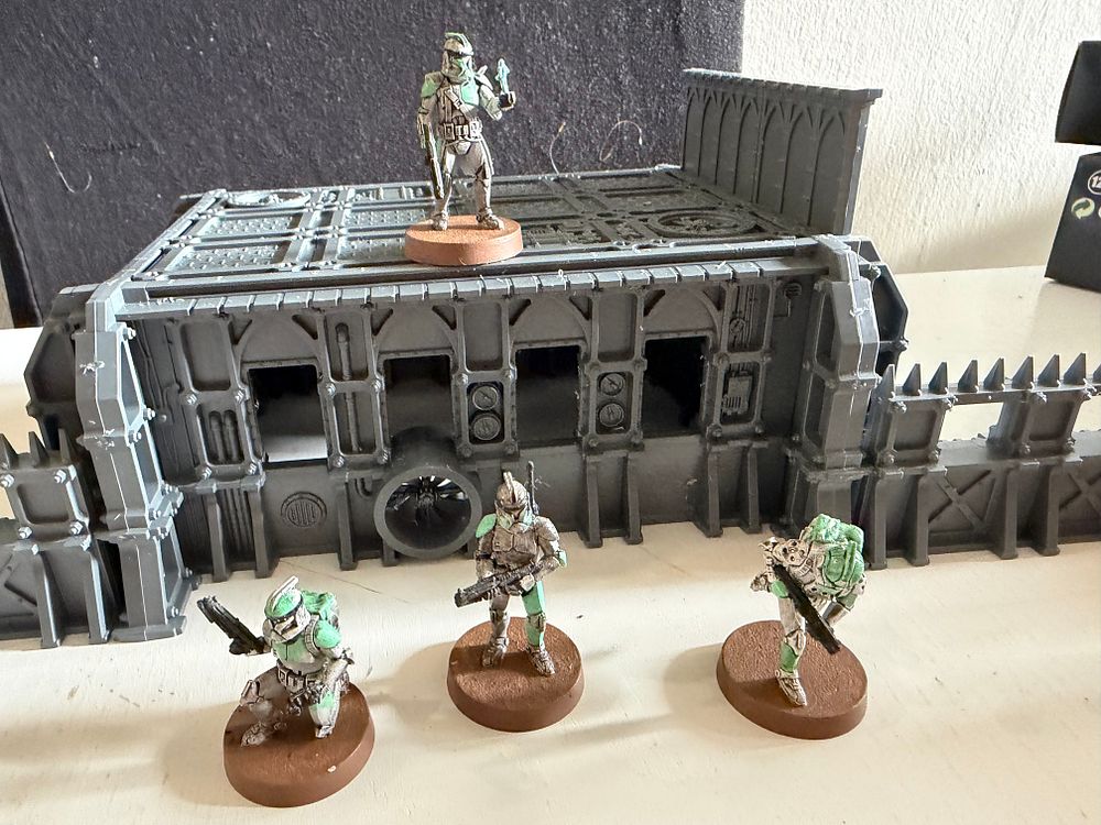Lot 288: Star Wars Legion squad of 4 combat clones...