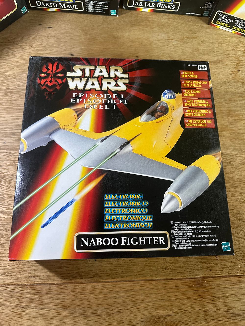 Lot 293: Hasbro Star Wars Episode I Electronic Naboo Fighter