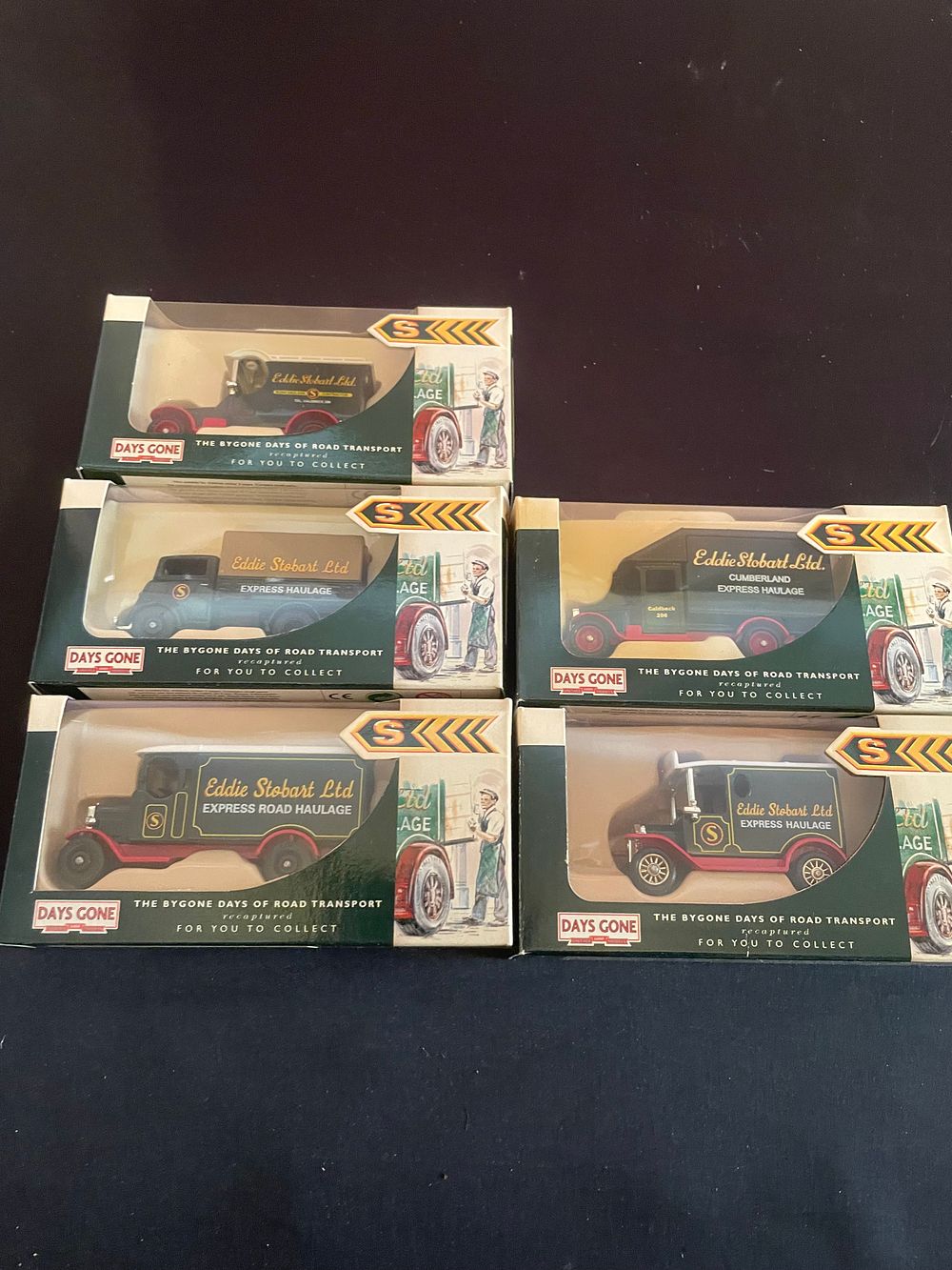 Lot 44: A Group of Five Lledo Days Gone Eddie Stobart Die-Cast Model Trucks