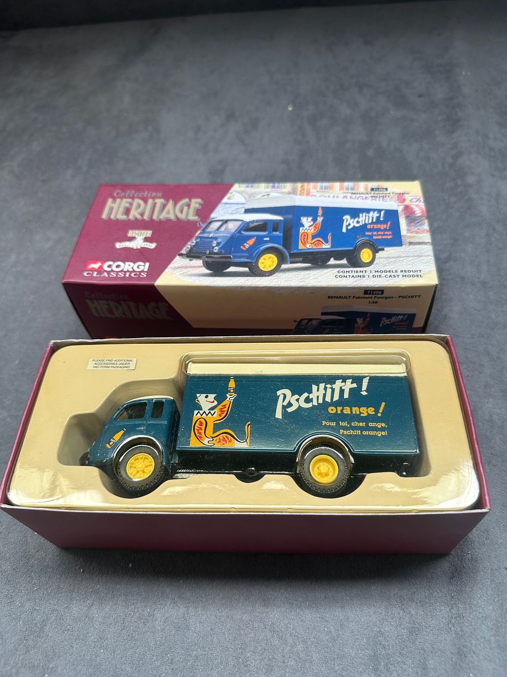 Lot 72: Corgi Classics Heritage Collection 71406 Renault Faineant Fourgon Pschitt 1:50 Scale Model