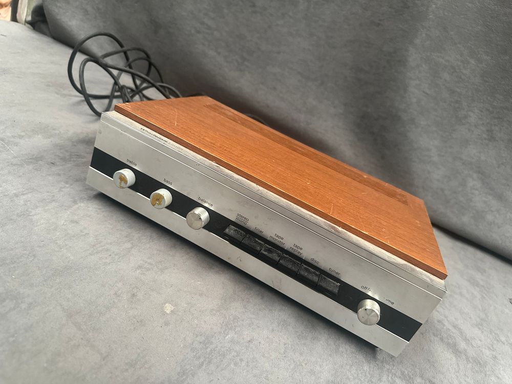 Lot 375: A Vintage Wharfedale Linton Integrated Stereo Amplifier
