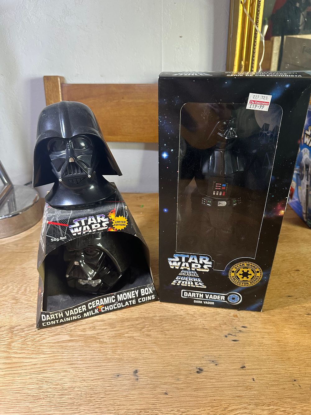 Lot 313: Two Star Wars Darth Vader Collectibles including Collector Series Figure and Ceramic Money Box