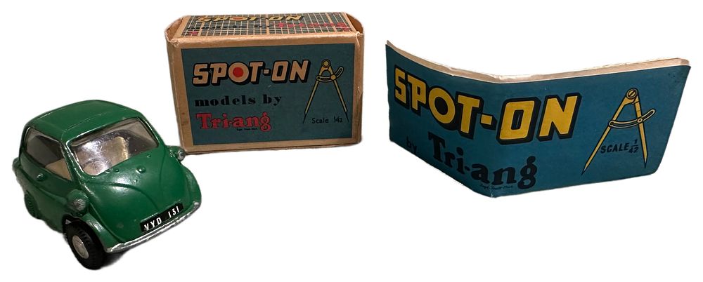 Lot 97: Tri-ang Spot-On Models No. 118 BMW Isetta Die-cast Model Car with Original Box and Leaflet