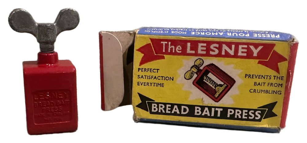 Lot 116: Vintage Lesney Bread Bait Press with Original Box