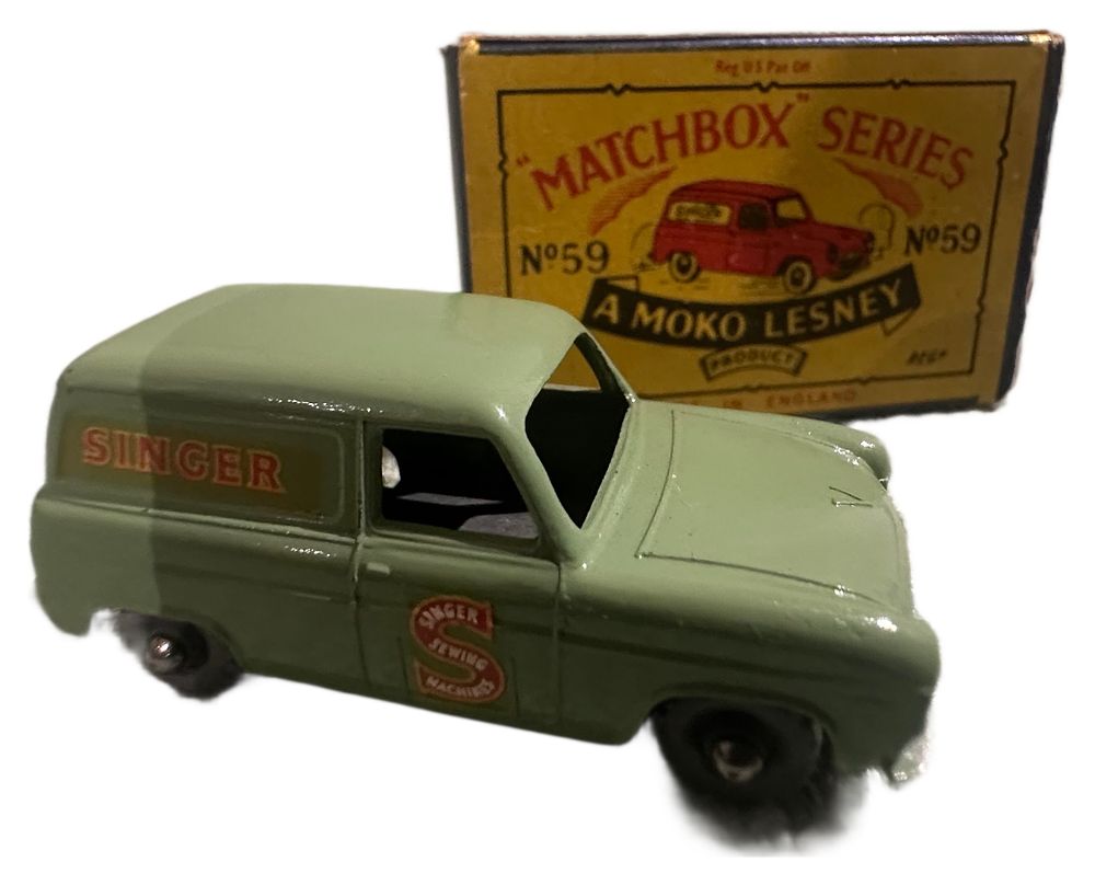 Lot 118: Lesney Matchbox Series No. 59 Ford Thames Van with Original Moko Lesney Box