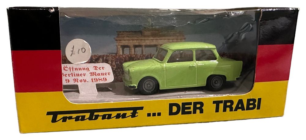 Lot 123: Vitesse Die-cast Trabant Model Car Commemorating the Opening of the Berlin Wall