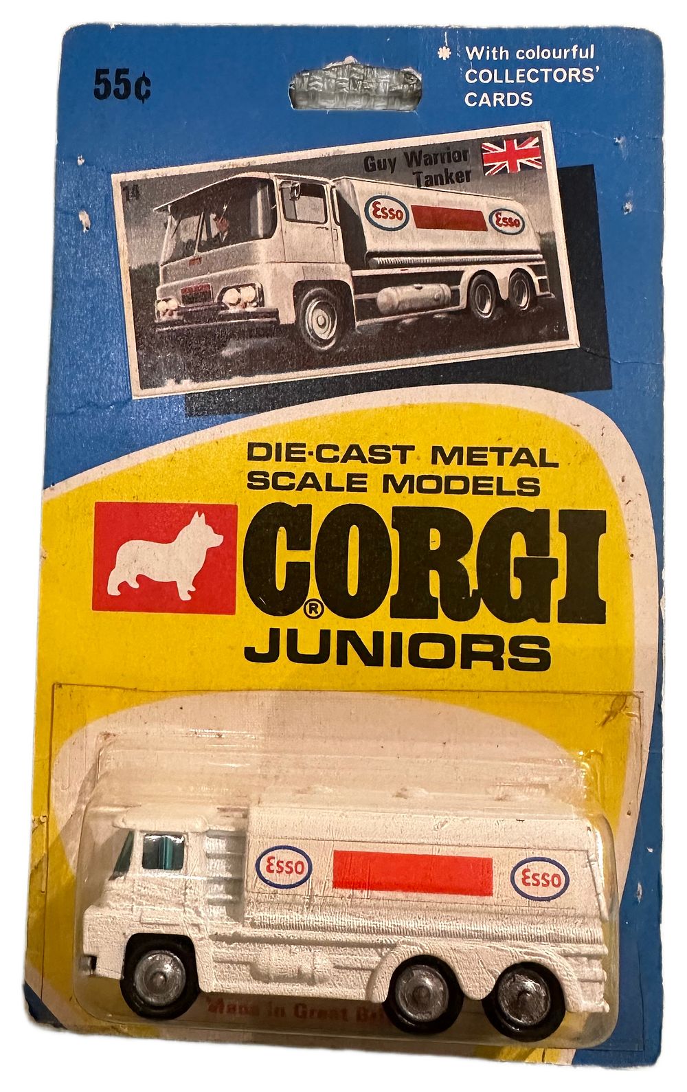 Lot 135: Corgi Juniors Guy Warrior Esso Tanker No. 14 Sealed Blister Pack