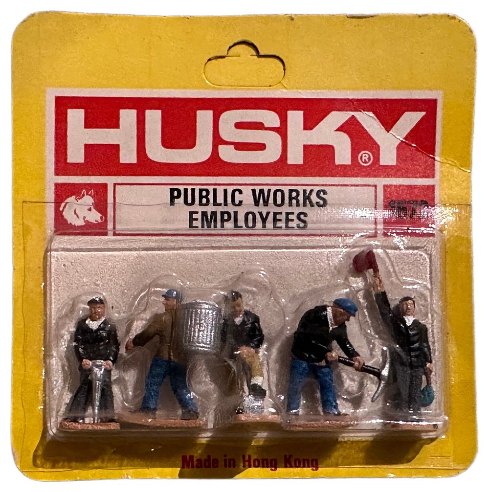 Lot 145: A Group of Five Vintage Husky Models Public Works Employees Miniature Figures