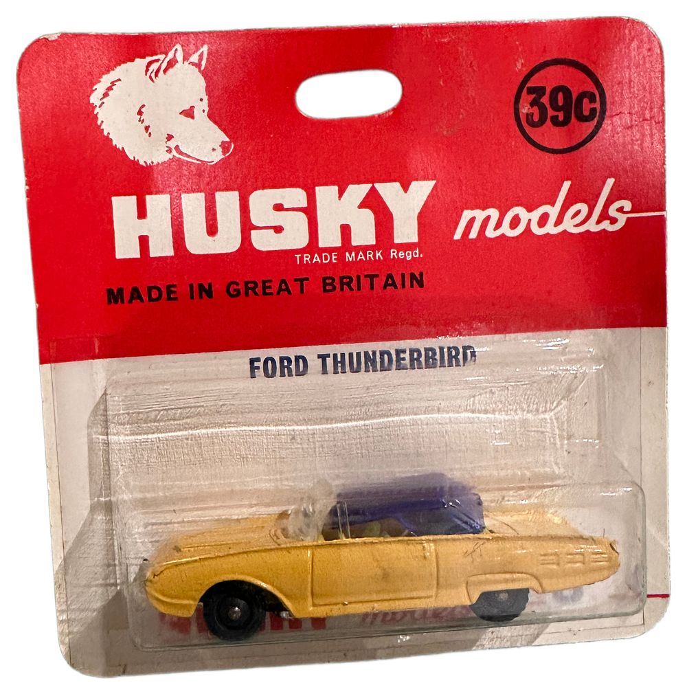 Lot 149: Husky Models No. 8 Ford Thunderbird Die-cast Model Car in Original Blister Pack