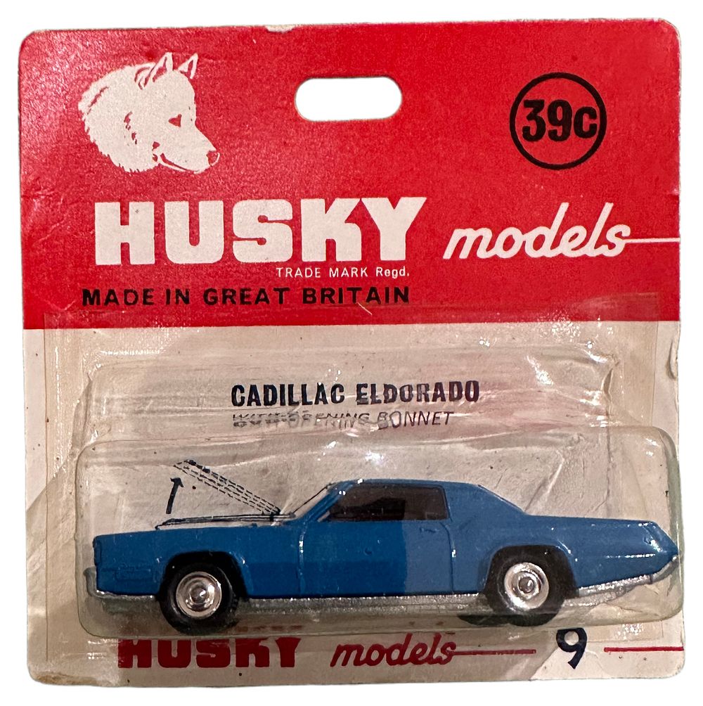 Lot 151: Husky Models No. 9 Cadillac Eldorado Die-Cast Model Car in Original Blister Pack