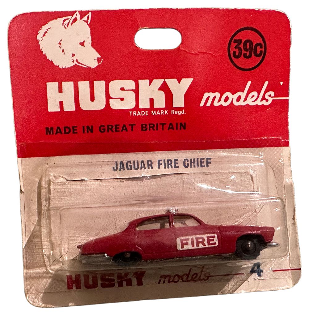 Lot 154: Husky Models No. 4 Jaguar Fire Chief in Blister Pack