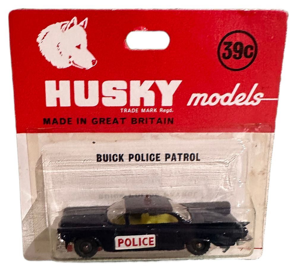 Lot 156: Husky Models Buick Police Patrol Die-Cast Car in Original Blister Pack