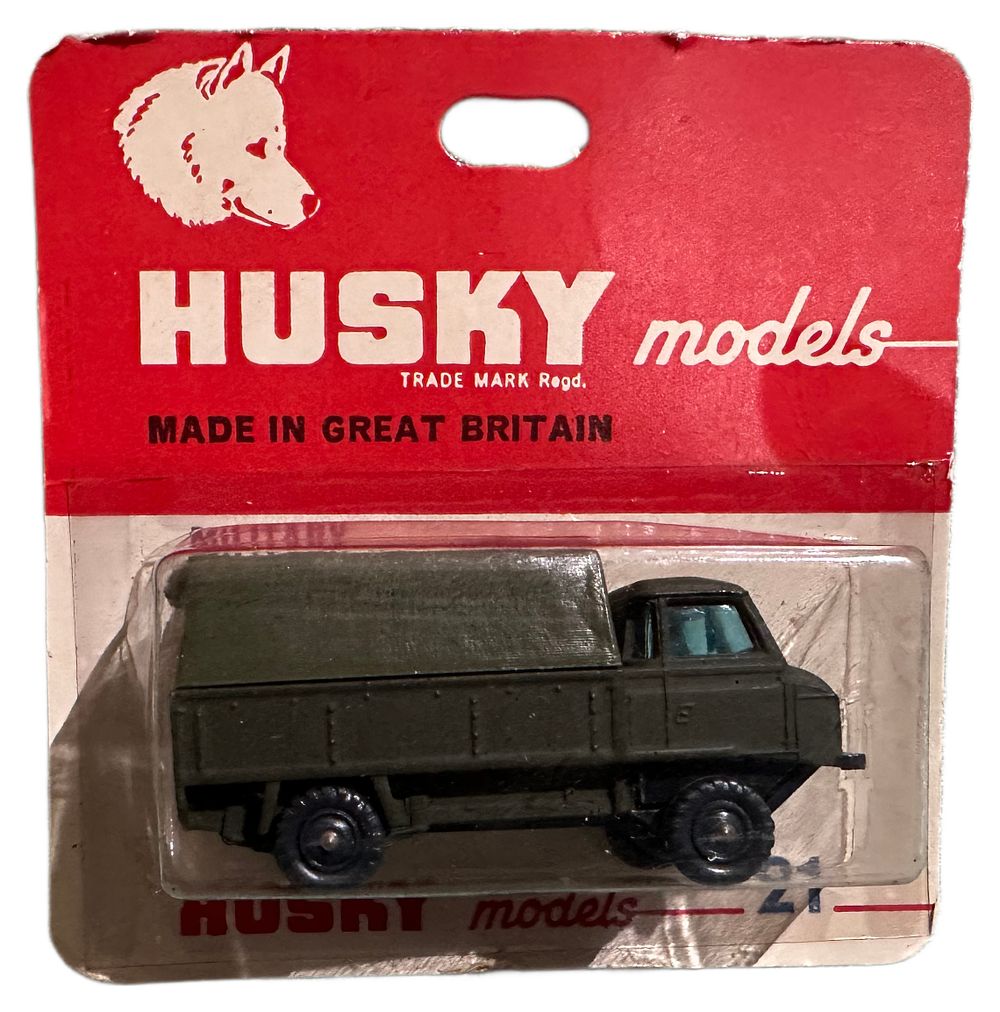 Lot 158: Husky Models Military F/C Land Rover in Original Blister Pack