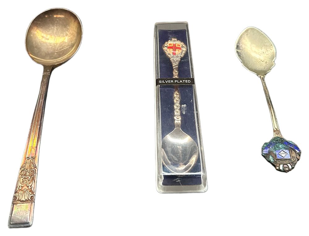 Lot 627: A Trio of Collectible Souvenir and Decorative Spoons