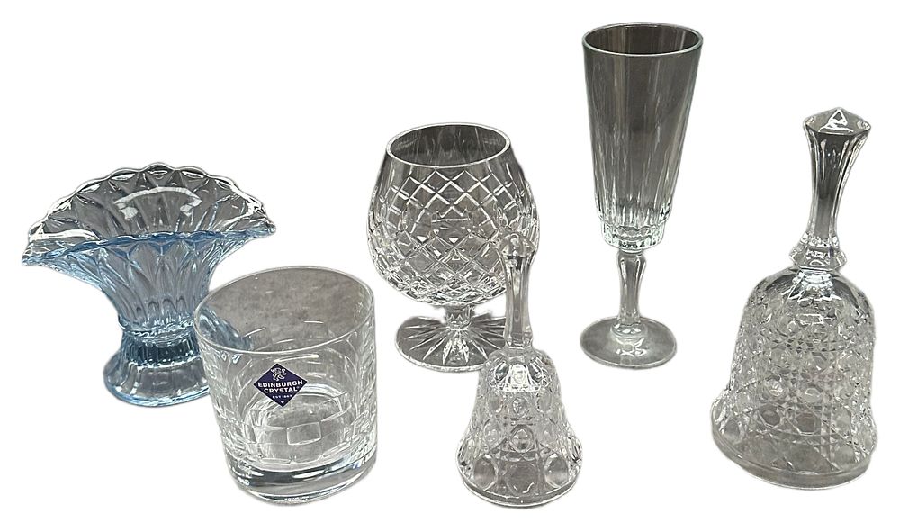 Lot 659: A Group of Cut Lead Crystal and Decorative Glassware Including Edinburgh Crystal