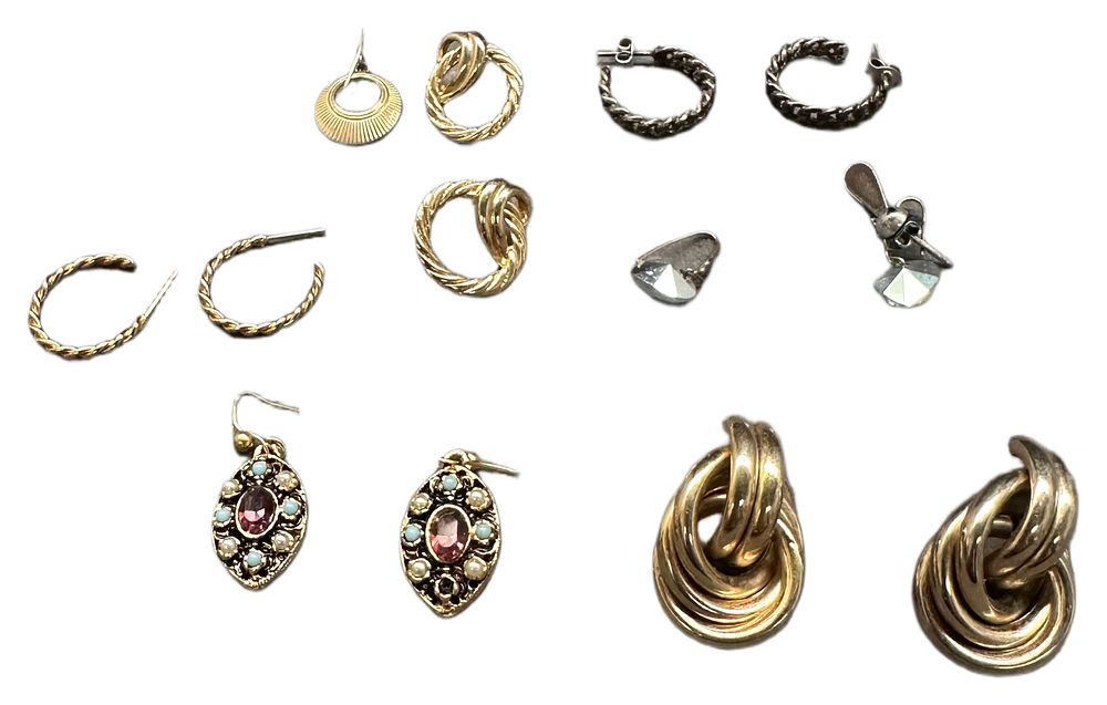 Lot 648: An Assortment of Vintage and Fashion Costume Earrings