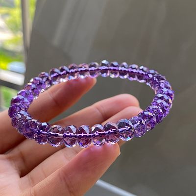 Natural Uruguayan Amethyst Bracelet. Natural Uruguayan amethyst bracelet Rich violet color