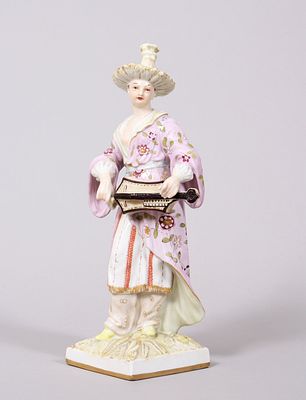 Chinese Woman with Hurdy-Gurdy, from the series "Foreign Peoples," designed in 1777 for KPM 